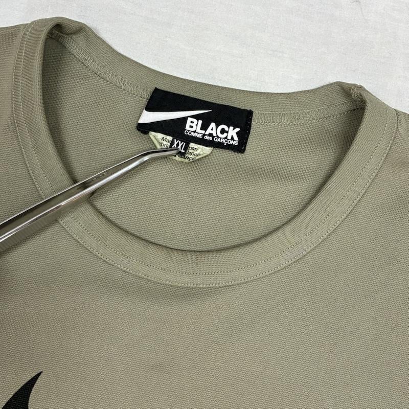 ブラックコムデギャルソン BLACK COMME des GARCONS Tシャツ 半袖 NIKE ナイキ コラボ Tシャツ 1H-T104 XXL ロゴ、文字 X プリント メンズ USED 古着 中古 50156745