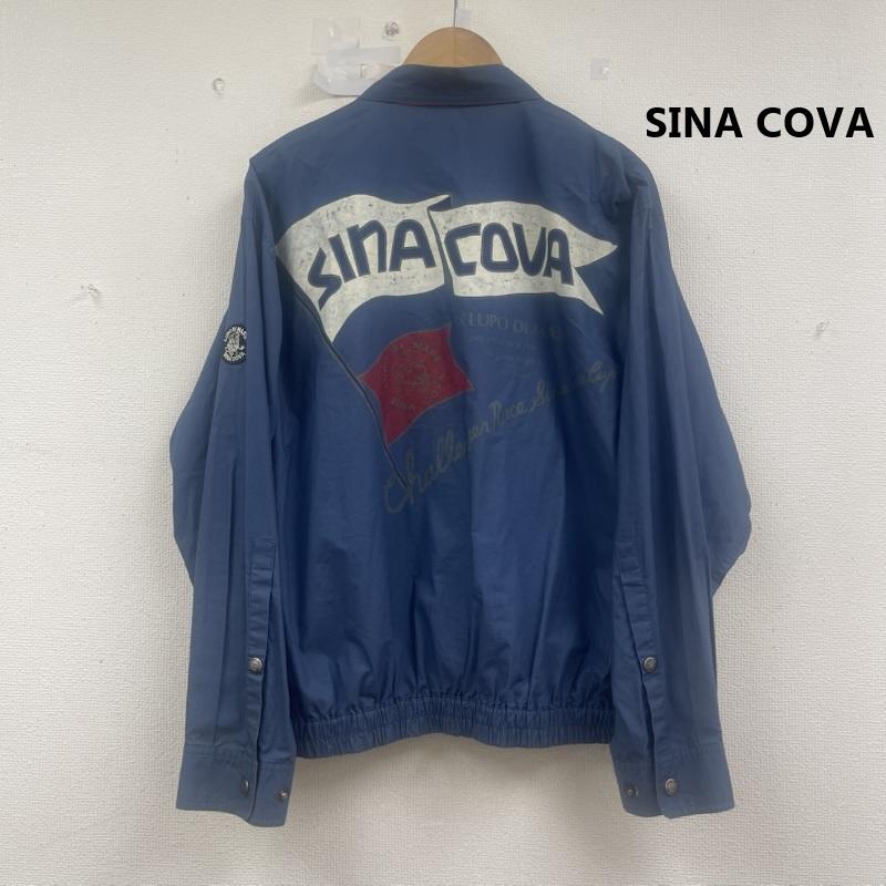 古着 USED ジャケット、上着 ジャンパー、ブルゾン SINA COVA 90s 短丈 バック ロゴ ジャケット L 青 / ブルー / blue メンズ USED 古着 中古 50156752