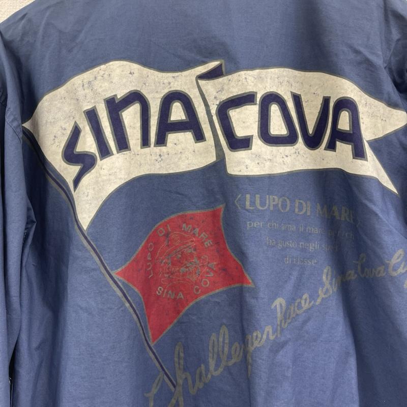 古着 USED ジャケット、上着 ジャンパー、ブルゾン SINA COVA 90s 短丈 バック ロゴ ジャケット L 青 / ブルー / blue メンズ USED 古着 中古 50156752