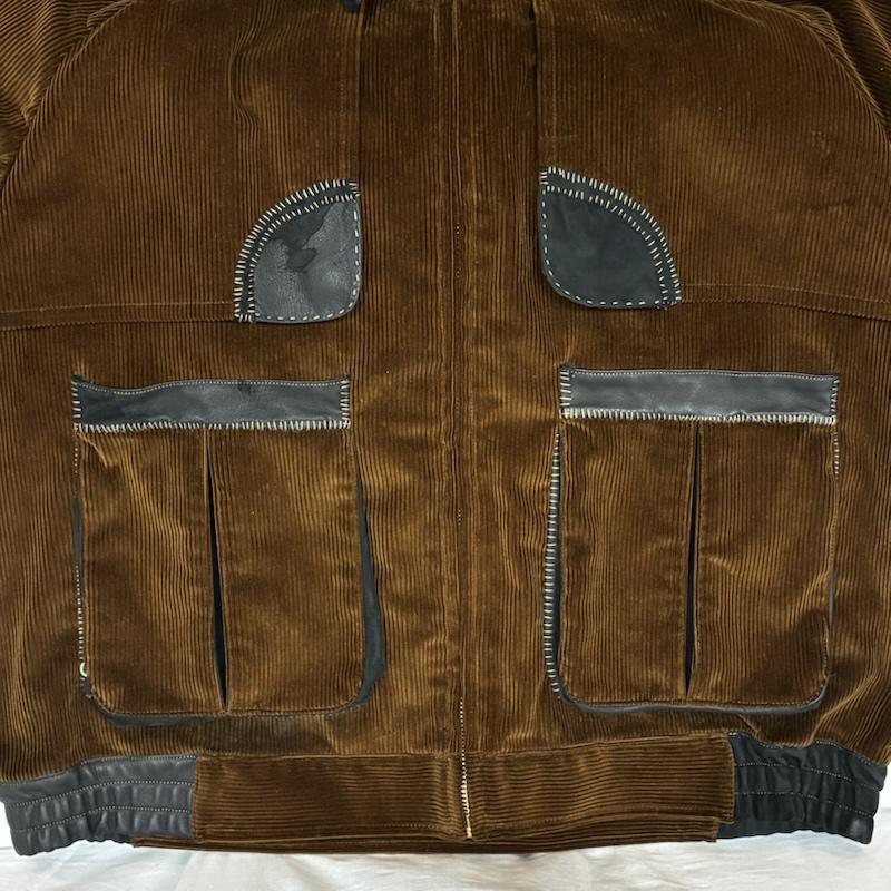 カラー kolor ジャケット、上着 ジャンパー、ブルゾン 25AW コーデュロイ ブルゾン 25WCM-G04103 タグ付き 3 茶 / ブラウン / brown X 黒 / ブラック / black メンズ USED 古着 中古 50156753