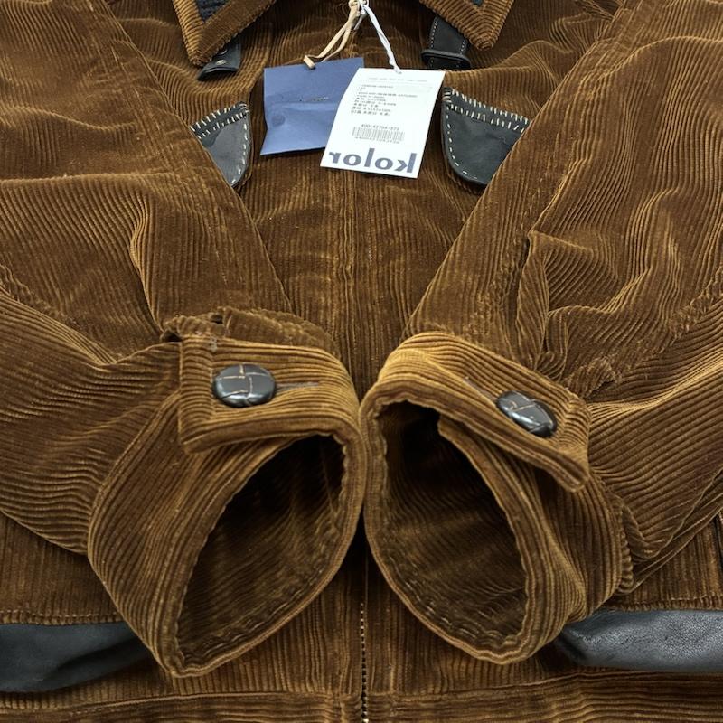 カラー kolor ジャケット、上着 ジャンパー、ブルゾン 25AW コーデュロイ ブルゾン 25WCM-G04103 タグ付き 3 茶 / ブラウン / brown X 黒 / ブラック / black メンズ USED 古着 中古 50156753