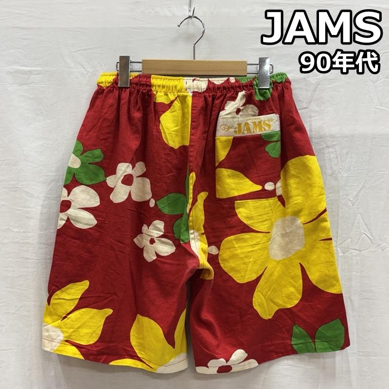 ジャムス Jams パンツ ショートパンツ 90年代 ビンテージ USA製 サーフライン フラワー 花柄 ショート ハーフ パンツ 90s VINTAGE M 花柄 メンズ USED 古着 中古 50156756
