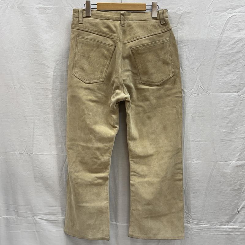 ビービーエイチクロッシング B.B.H.CLOTHING ボトムス ボトムス 90年代 ビンテージ 牛革 スエード カウレザー パンツ パキスタン製 33インチ ベージュ / ベージュ / beige メンズ USED 古着 中古 50156762