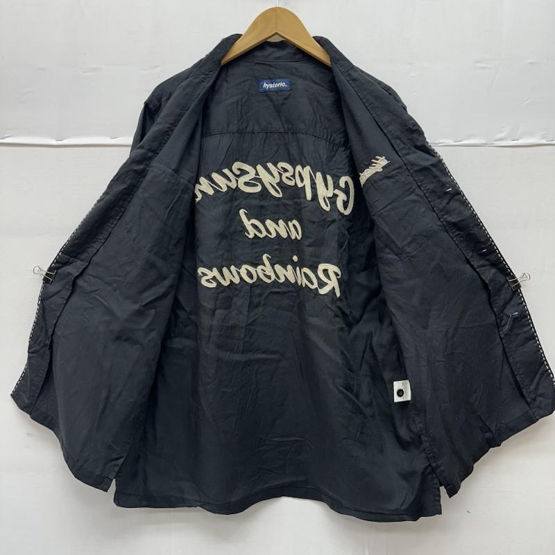 ヒステリックグラマー HYSTERIC GLAMOUR シャツ、ブラウス 長袖 初期 刺繍 オープンカラー ワーク シャツ 2AH-9900 FREE 黒 / ブラック / black メンズ USED 古着 中古 50156767