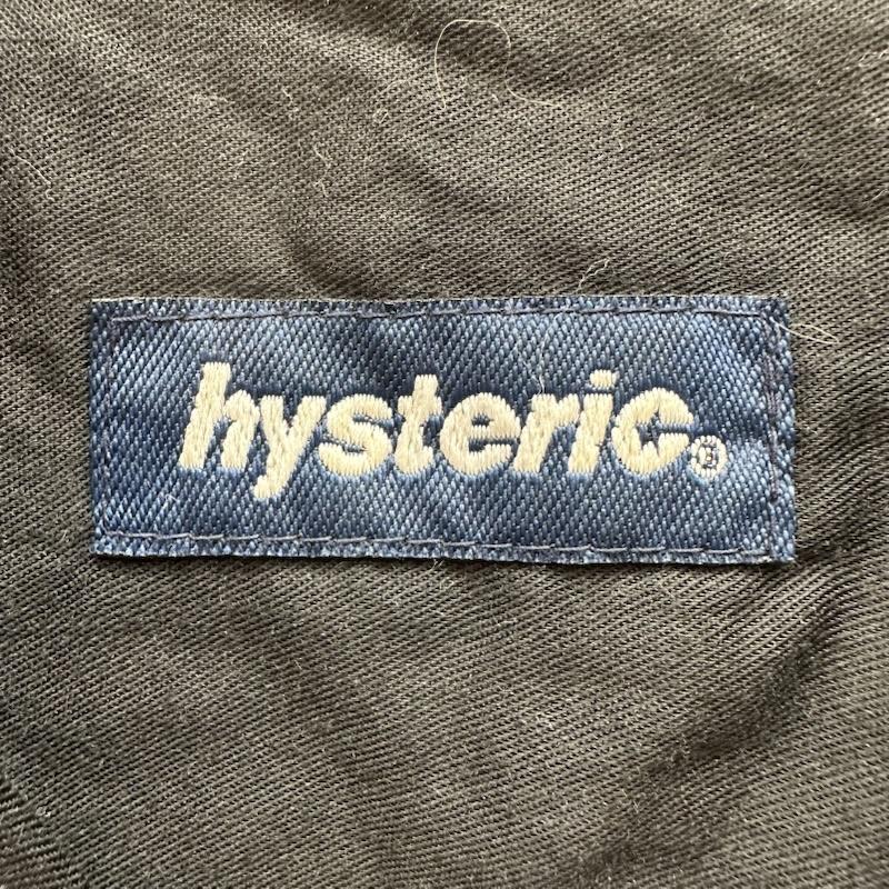 ヒステリックグラマー HYSTERIC GLAMOUR シャツ、ブラウス 長袖 初期 刺繍 オープンカラー ワーク シャツ 2AH-9900 FREE 黒 / ブラック / black メンズ USED 古着 中古 50156767