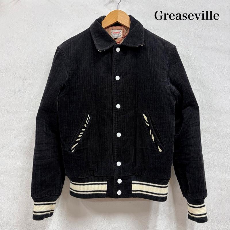グリースエビル GREASEVILLE ジャケット、上着 ジャンパー、ブルゾン コーデュロイ スタジャン ブルゾン ゼブラ スナップボタン ロカビリー ロック パンク 日本製 ヴィンテージ S ボーダー柄 X ゼブラ柄 黒 / ブラック / black X 白 / ホワイト / white メンズ USED 古着 中古 50156780