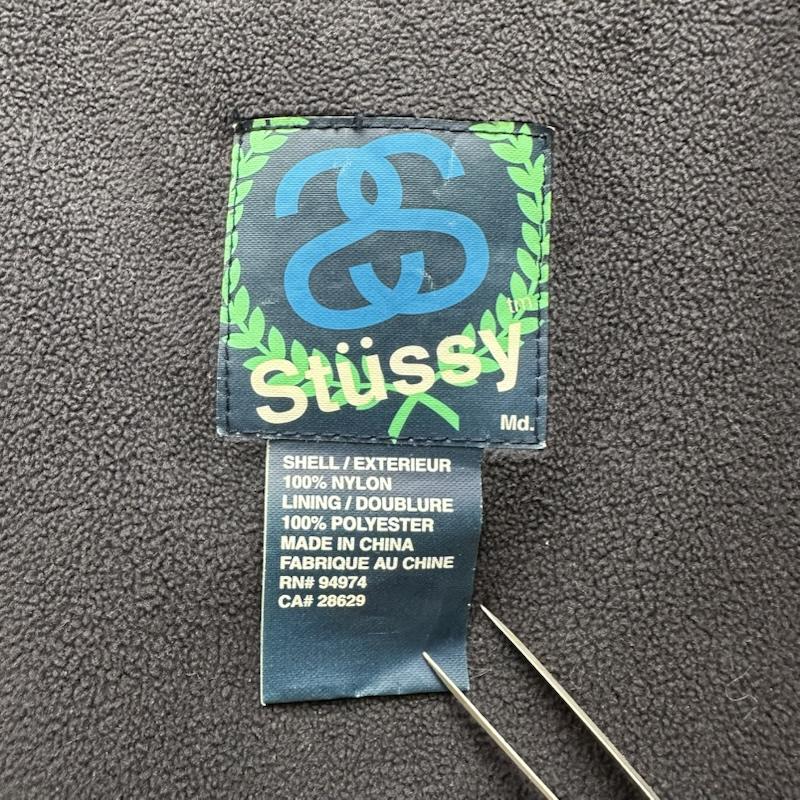 ステューシー STUSSY ジャケット、上着 ジャンパー、ブルゾン 90s SSリンク ロゴ ナイロン ジャケット - 黒 / ブラック / black メンズ USED 古着 中古 50156783