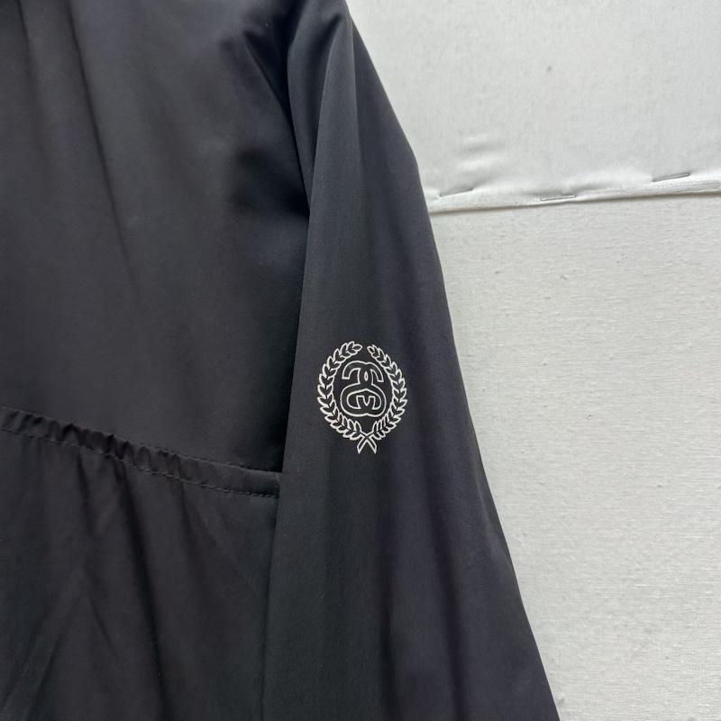 ステューシー STUSSY ジャケット、上着 ジャンパー、ブルゾン 90s SSリンク ロゴ ナイロン ジャケット - 黒 / ブラック / black メンズ USED 古着 中古 50156783