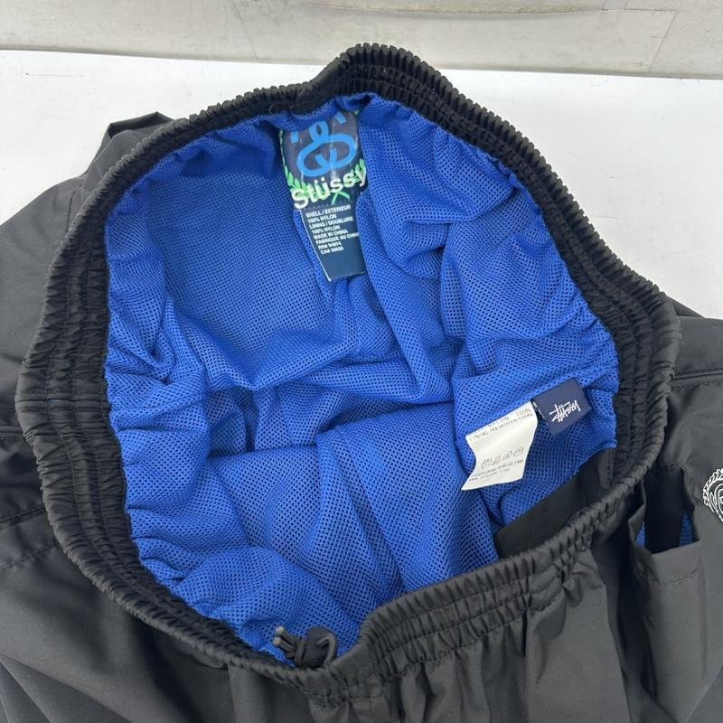 ステューシー STUSSY パンツ ワークパンツ、ペインターパンツ 90s SSリンク ロゴ ナイロン パンツ - 黒 / ブラック / black メンズ USED 古着 中古 50156784