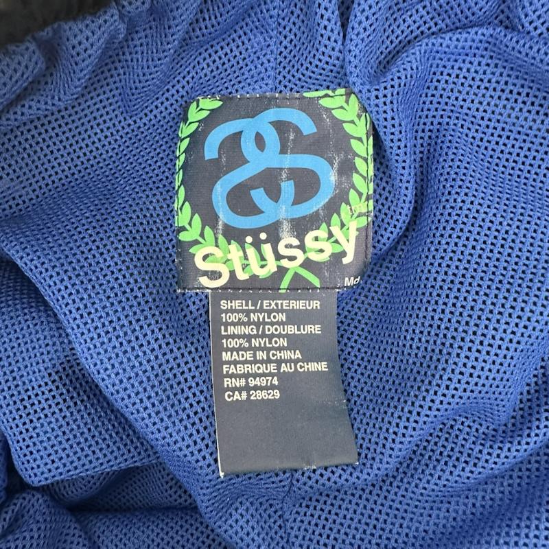 ステューシー STUSSY パンツ ワークパンツ、ペインターパンツ 90s SSリンク ロゴ ナイロン パンツ - 黒 / ブラック / black メンズ USED 古着 中古 50156784