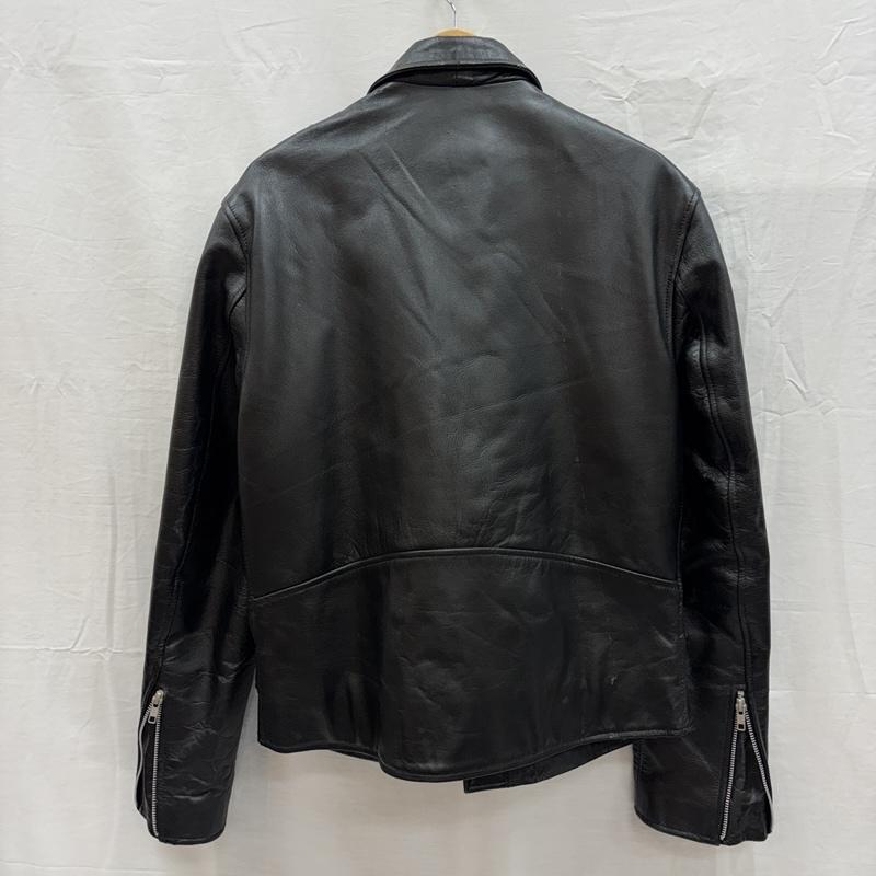 古着 USED ジャケット、上着 レザージャケット Axel アクセル バッファロー レザー ダブル ライダース ジャケット XXL 黒 / ブラック / black メンズ USED 古着 中古 50156802