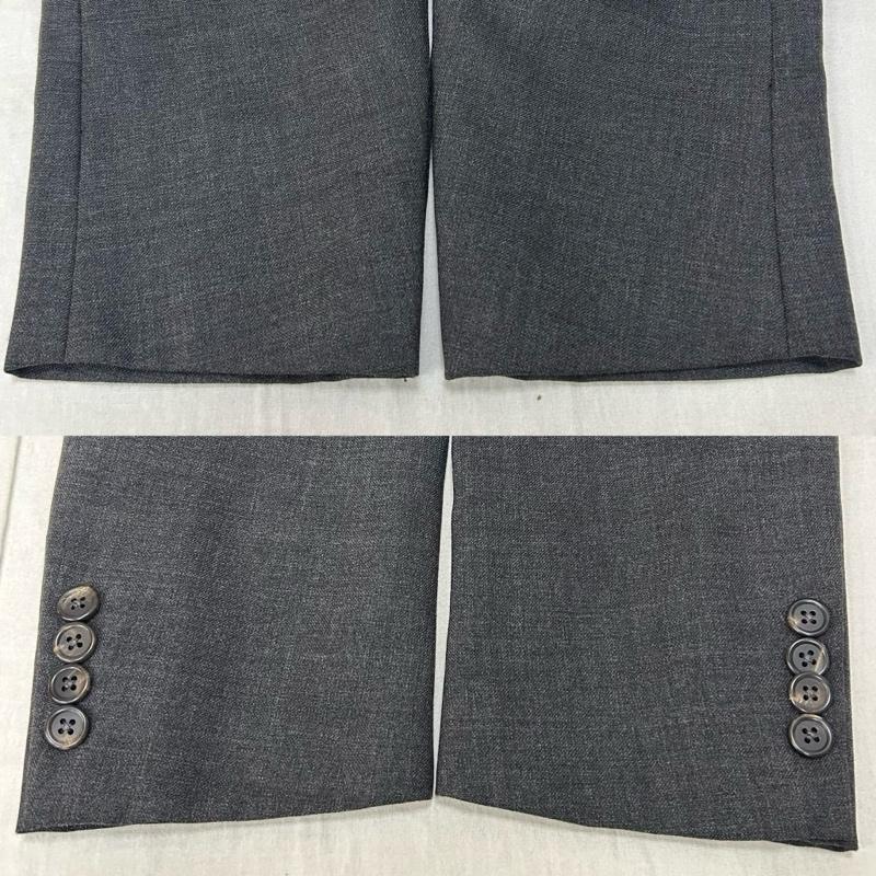 ポロバイラルフローレン Polo by RALPH LAUREN スーツ スーツ 無地 シングルスーツ ツーピース サイドベンツ ワンタックパンツ シングル チャコールグレー Y6 - 無地 灰 / グレー / gray メンズ USED 古着 中古 50156821