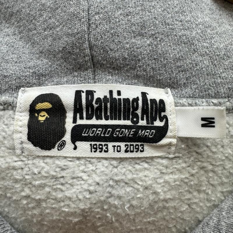 アベイシングエイプ A BATHING APE パーカー 長袖 kid cudi フロント ワッペン パーカー 001PPG731902X M 灰 / グレー / gray メンズ USED 古着 中古 50156824