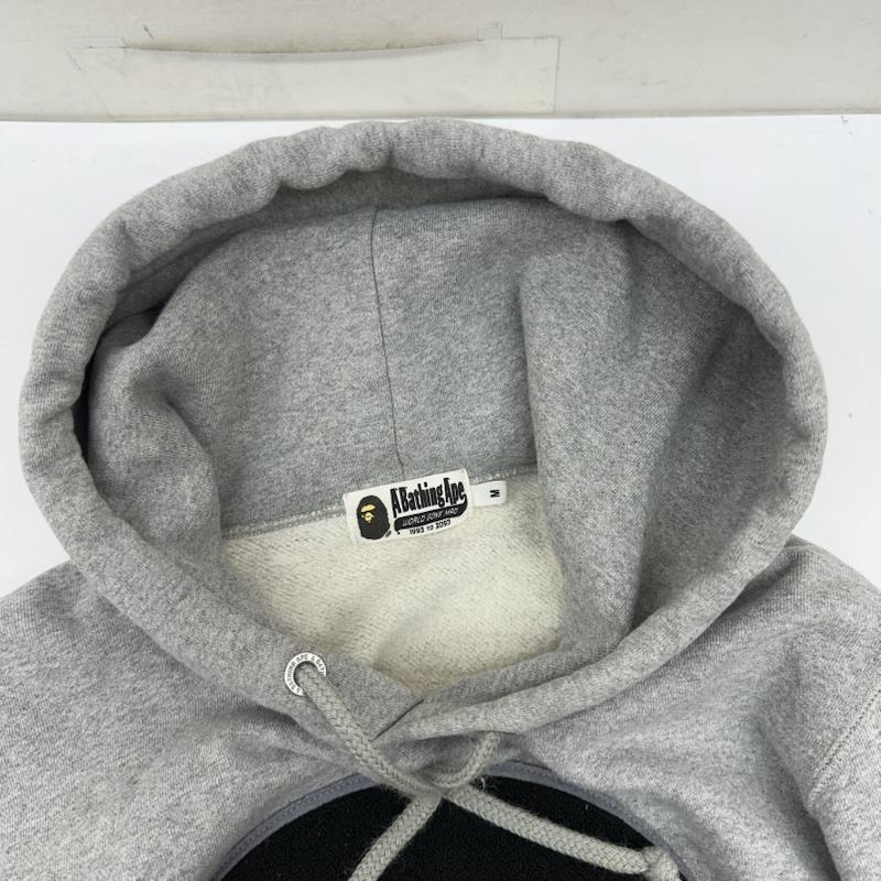 アベイシングエイプ A BATHING APE パーカー 長袖 kid cudi フロント ワッペン パーカー 001PPG731902X M 灰 / グレー / gray メンズ USED 古着 中古 50156824