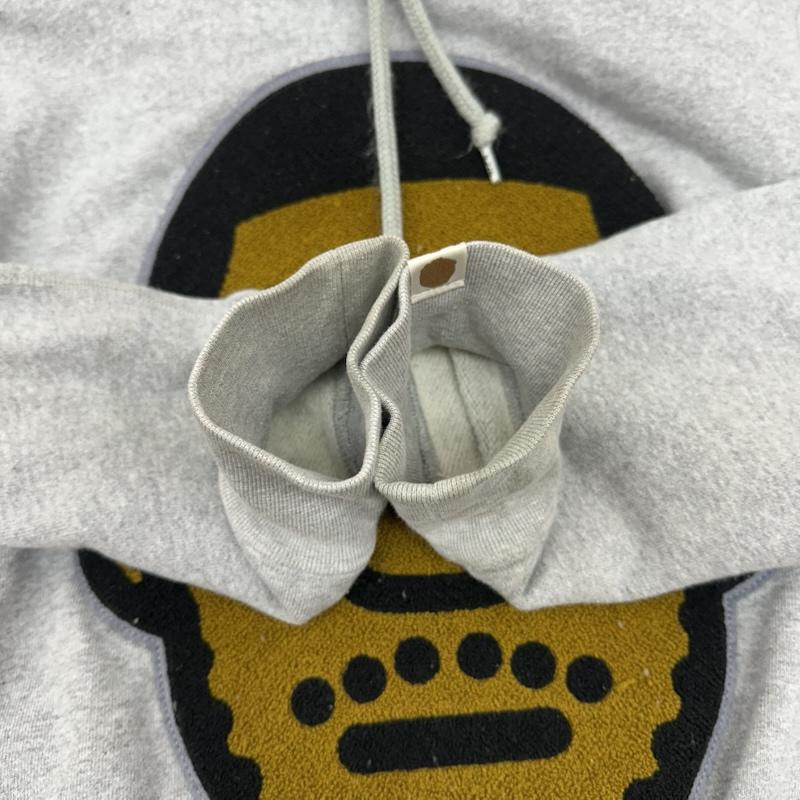 アベイシングエイプ A BATHING APE パーカー 長袖 kid cudi フロント ワッペン パーカー 001PPG731902X M 灰 / グレー / gray メンズ USED 古着 中古 50156824