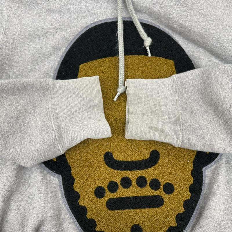 アベイシングエイプ A BATHING APE パーカー 長袖 kid cudi フロント ワッペン パーカー 001PPG731902X M 灰 / グレー / gray メンズ USED 古着 中古 50156824