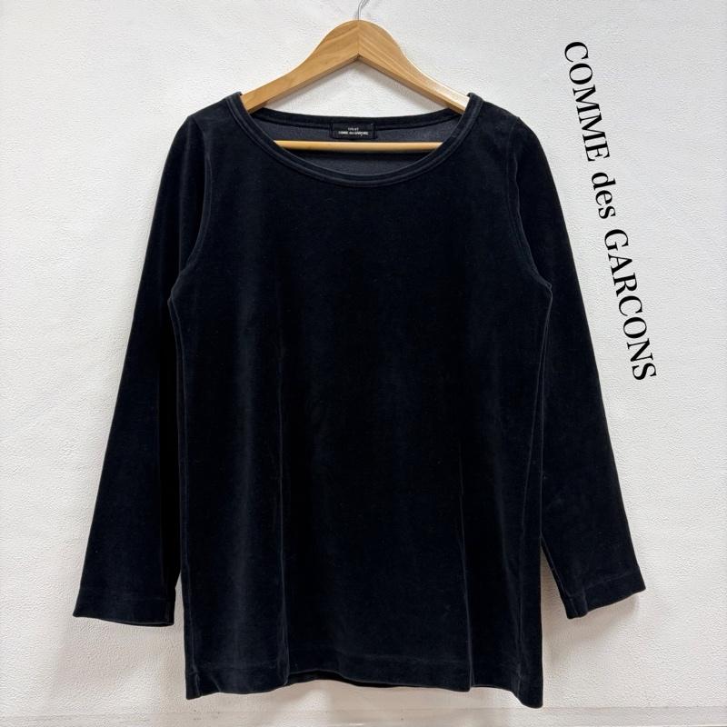 コムデギャルソン COMME des GARCONS カットソー 長袖 tricot ベロア 無地 カットソー - 無地 黒 / ブラック / black レディース USED 古着 中古 50156826
