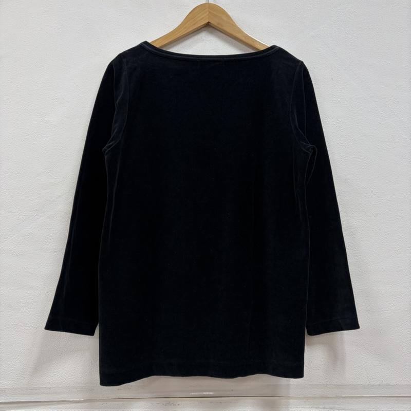 コムデギャルソン COMME des GARCONS カットソー 長袖 tricot ベロア 無地 カットソー - 無地 黒 / ブラック / black レディース USED 古着 中古 50156826