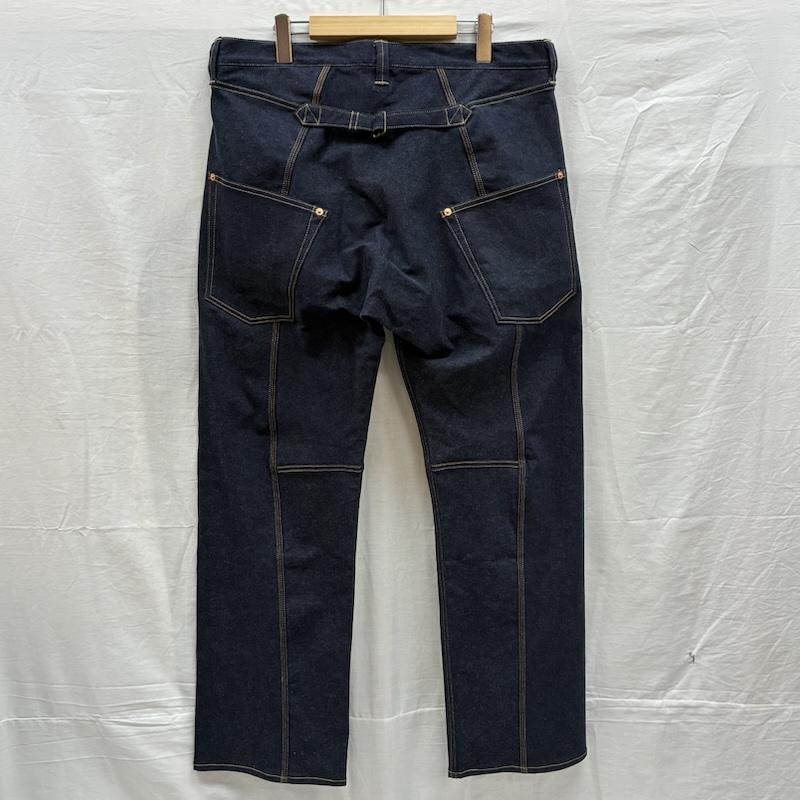ジュンヤワタナベマン JUNYA WATANABE MAN パンツ デニム、ジーンズ COMME des GARCONS 26ss ストレッチ ルーズ ストレート デニム パンツ シンチバック WQ-P031 XL インディゴ / インディゴ / Indigo メンズ USED 古着 中古 50156829