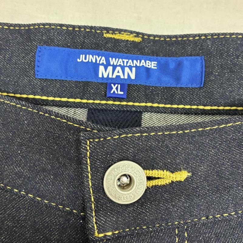 ジュンヤワタナベマン JUNYA WATANABE MAN パンツ デニム、ジーンズ COMME des GARCONS 26ss ストレッチ ルーズ ストレート デニム パンツ シンチバック WQ-P031 XL インディゴ / インディゴ / Indigo メンズ USED 古着 中古 50156829