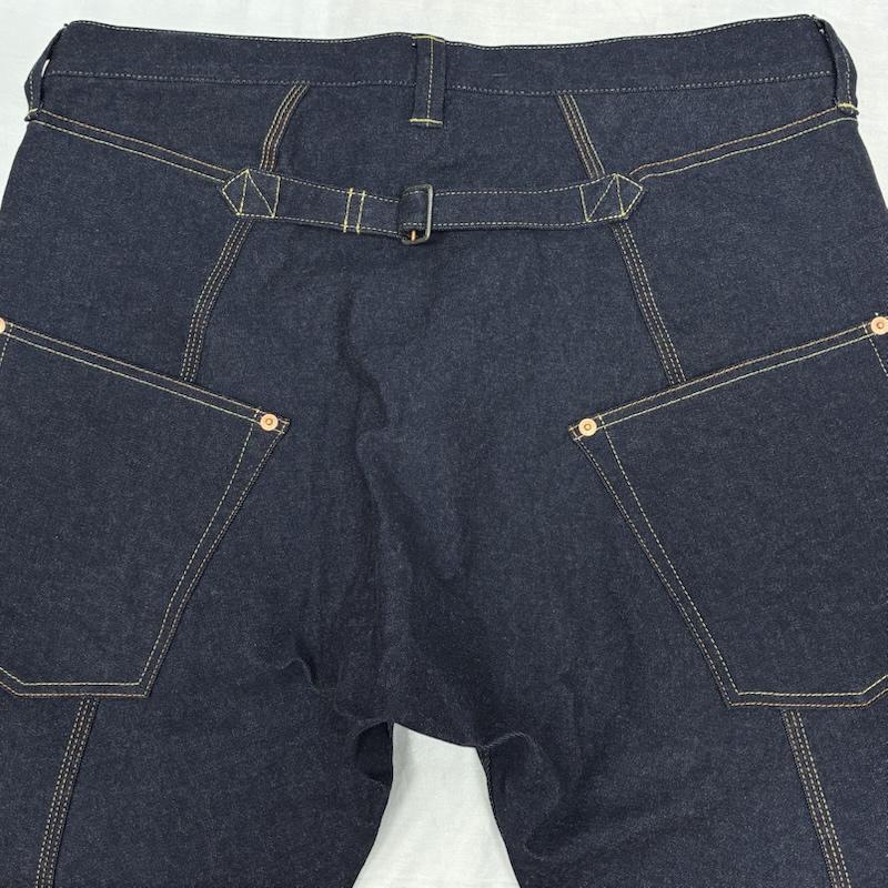 ジュンヤワタナベマン JUNYA WATANABE MAN パンツ デニム、ジーンズ COMME des GARCONS 26ss ストレッチ ルーズ ストレート デニム パンツ シンチバック WQ-P031 XL インディゴ / インディゴ / Indigo メンズ USED 古着 中古 50156829