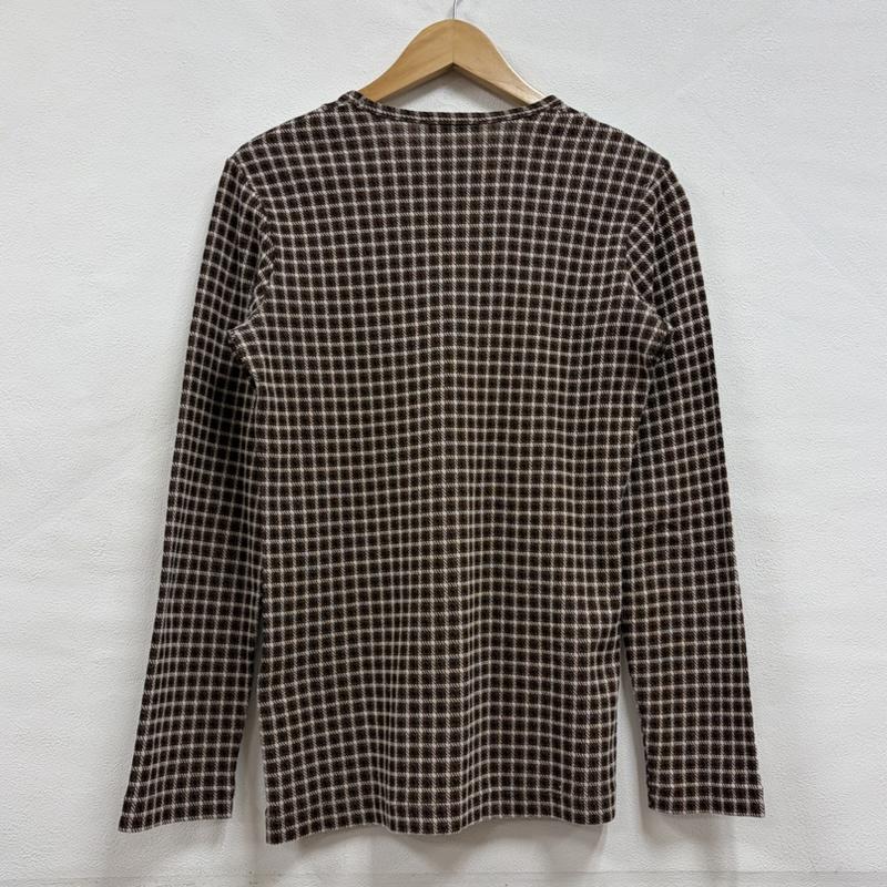コムデギャルソン COMME des GARCONS カットソー 長袖 tricot トリコ クルーネック チェック デザイン 切替 長袖 カットソー ロンT - チェック 茶 / ブラウン / brown X 黒 / ブラック / black X ベージュ / ベージュ / beige レディース USED 古着 中古 50156833