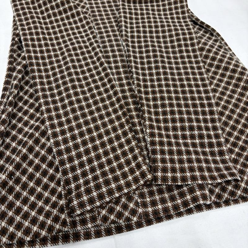 コムデギャルソン COMME des GARCONS カットソー 長袖 tricot トリコ クルーネック チェック デザイン 切替 長袖 カットソー ロンT - チェック 茶 / ブラウン / brown X 黒 / ブラック / black X ベージュ / ベージュ / beige レディース USED 古着 中古 50156833