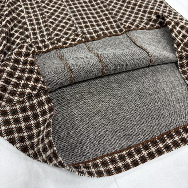 コムデギャルソン COMME des GARCONS カットソー 長袖 tricot トリコ クルーネック チェック デザイン 切替 長袖 カットソー ロンT - チェック 茶 / ブラウン / brown X 黒 / ブラック / black X ベージュ / ベージュ / beige レディース USED 古着 中古 50156833