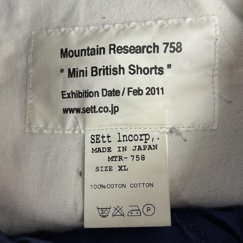 マウンテンリサーチ MOUNTAIN RESEARCH パンツ ショートパンツ Sett ブリティッシュ ショーツ ショート ハーフ パンツ MTR-758 XL 紺 / ネイビー / navy メンズ USED 古着 中古 50156852