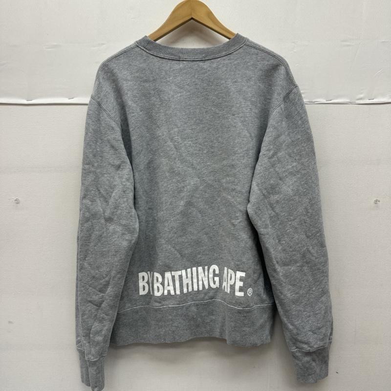 アベイシングエイプ A BATHING APE トレーナー 長袖 大猿 プリント クルーネック スウェット 004SWC701007X XL 灰 / グレー / gray メンズ USED 古着 中古 50156860