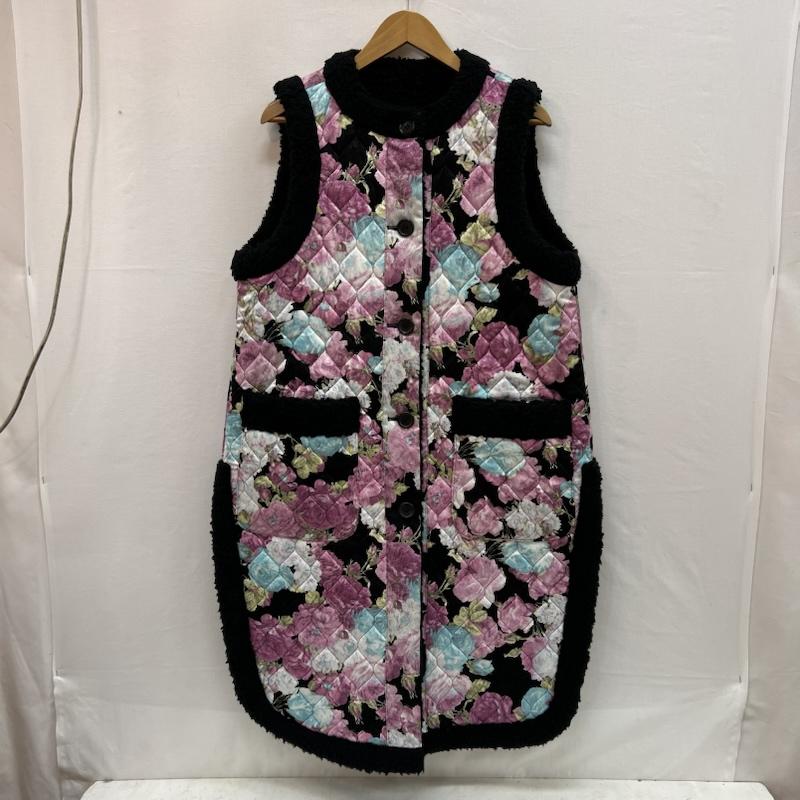 ノワール ケイニノミヤ noir kei ninomiya ジャケット、上着 ジャンパー、ブルゾン 花柄 ボア リバーシブル キルティング ベスト 3J-V006 S レディース USED 古着 中古 50156871