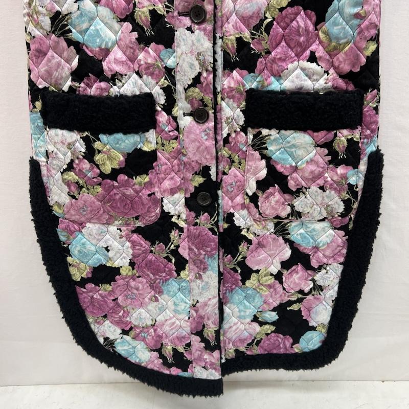 ノワール ケイニノミヤ noir kei ninomiya ジャケット、上着 ジャンパー、ブルゾン 花柄 ボア リバーシブル キルティング ベスト 3J-V006 S レディース USED 古着 中古 50156871