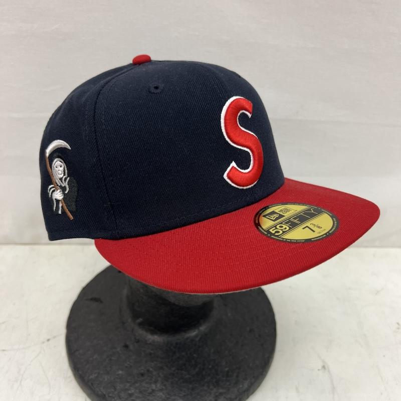 シュプリーム Supreme 帽子 キャップ 25FW Reaper S Logo New Eta Cap 7 3/8 58.7cm Sロゴ ニューエラ - 紺 / ネイビー / navy メンズ USED 古着 中古 50156881