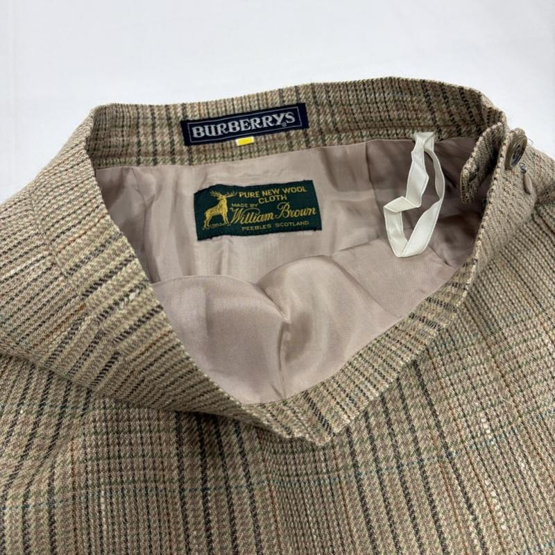 バーバリーズ BURBERRYS スカート ひざ丈スカート チェック プリーツスカート - チェック ベージュ / ベージュ / beige レディース USED 古着 中古 50156887