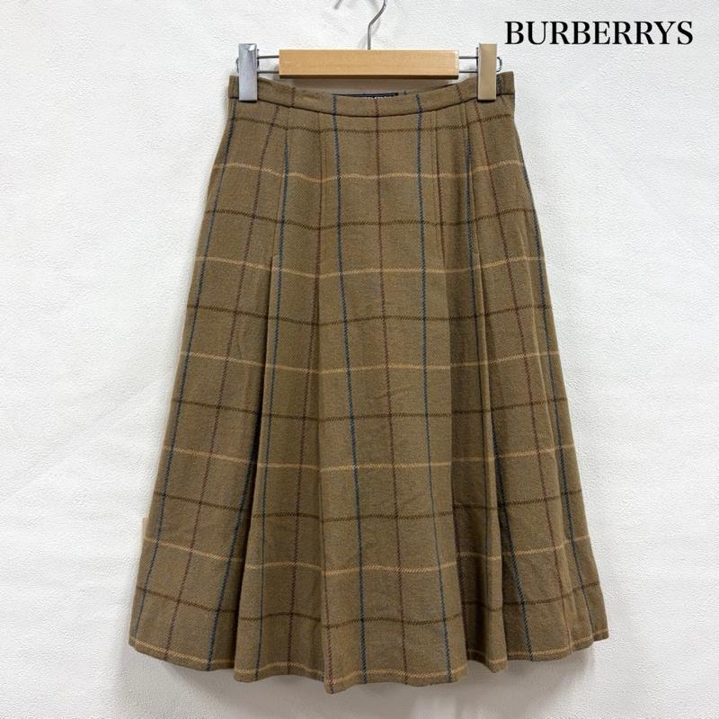 バーバリーズ BURBERRYS スカート ひざ丈スカート チェック プリーツ スカート - チェック ベージュ / ベージュ / beige レディース USED 古着 中古 50156889