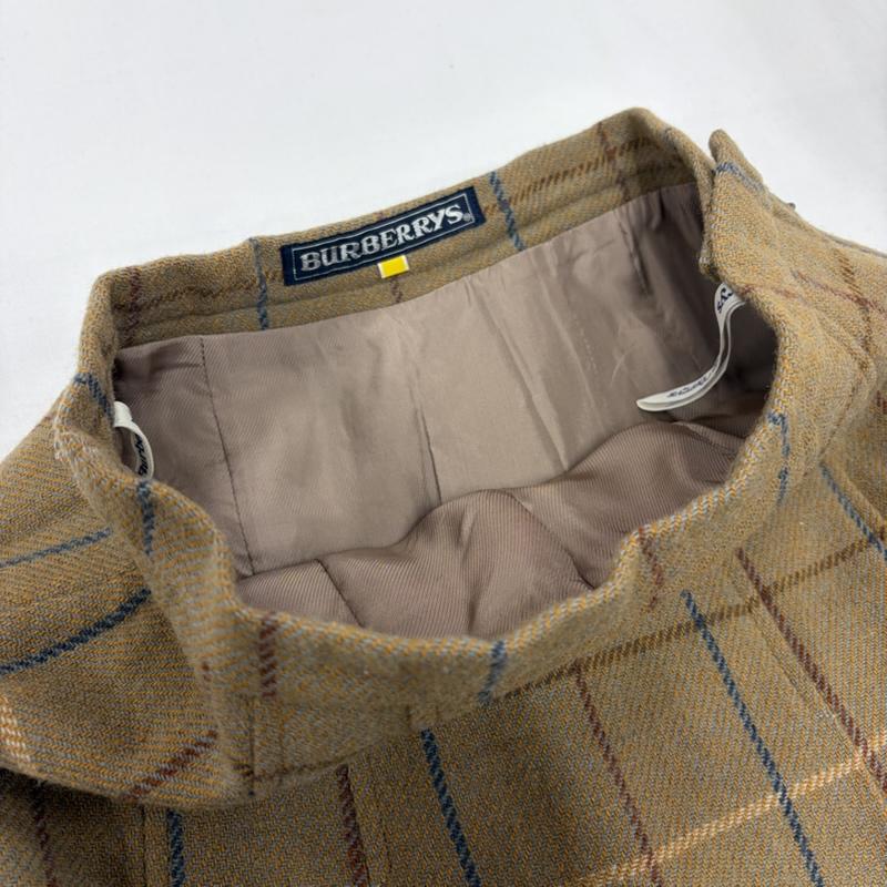 バーバリーズ BURBERRYS スカート ひざ丈スカート チェック プリーツ スカート - チェック ベージュ / ベージュ / beige レディース USED 古着 中古 50156889