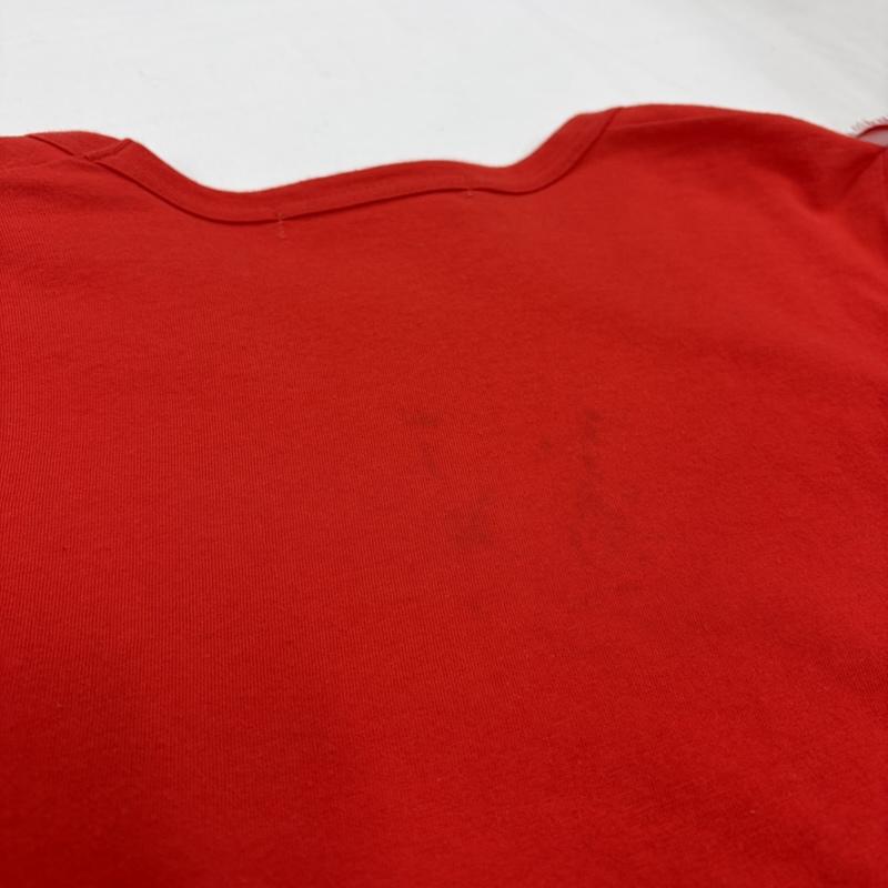 コムデギャルソン COMME des GARCONS Tシャツ 半袖 袖フリル 半袖 カットソー Tシャツ S 無地 赤 / レッド / red レディース USED 古着 中古 50156893