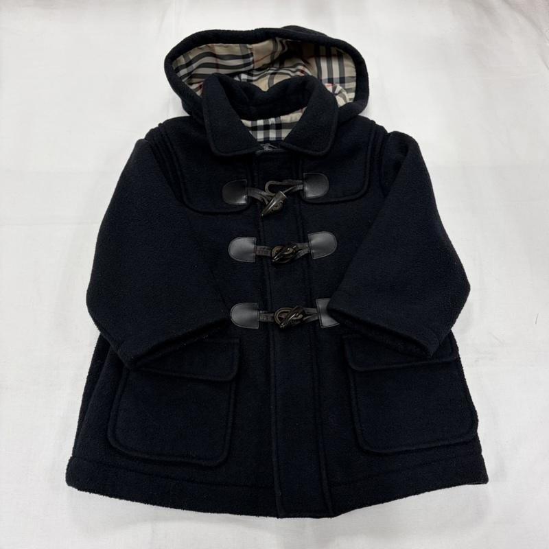 バーバリーロンドン Burberry London コート コート一般 ダッフルコート ジップアップ ノバチェック 90cm チェック 紺 / ネイビー / navy ガールズ USED 古着 中古 50156895