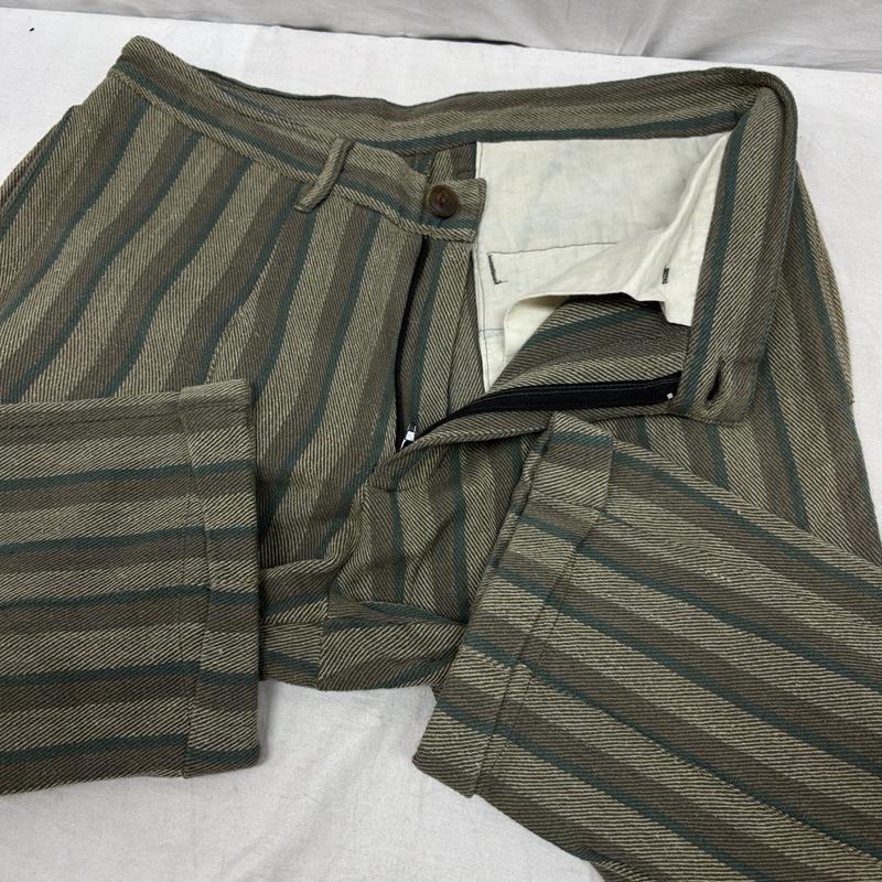 古着 USED トップス トップス MASH マッシュ ヘンプ コットン ストライプ セットアップ プルオーバー シャツ パンツ - ストライプ メンズ USED 古着 中古 50156901