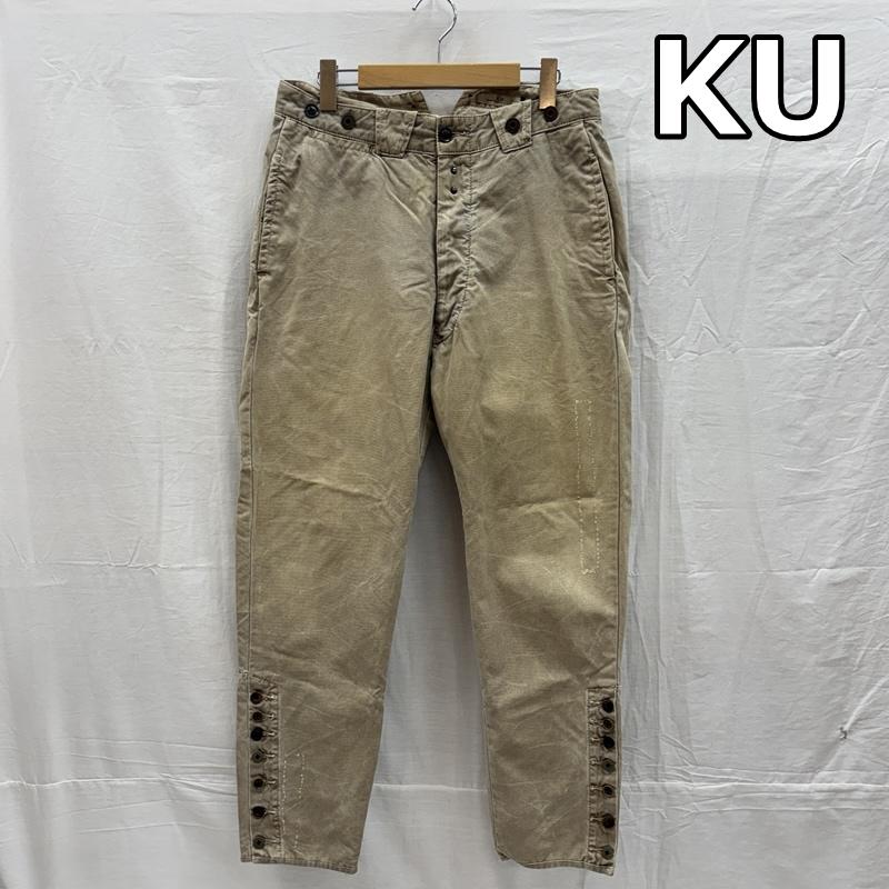 古着 USED ボトムス ボトムス KU 空 裾ボタン ビンテージデザイン ジョッパーズ パンツ 32インチ メンズ USED 古着 中古 50156906