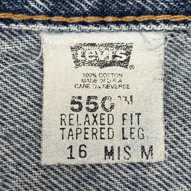 リーバイス Levi s パンツ デニム、ジーンズ 2000年代 USA製 550 テーパード デニム パンツ 00s - レディース USED 古着 中古 50156908