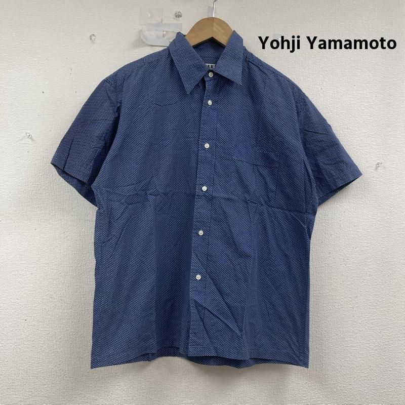ヨウジヤマモト Yohji Yamamoto シャツ、ブラウス 半袖 A.A.R ドット柄 カジュアル シャツ 半袖 M 青 / ブルー / blue メンズ USED 古着 中古 50156913