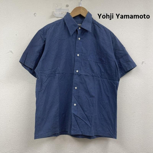 ヨウジヤマモト Yohji Yamamoto シャツ、ブラウス 半袖 A.A.R ドット柄 カジュアル シャツ 半袖 M 青 / ブルー / blue メンズ USED 古着 中古 50156913