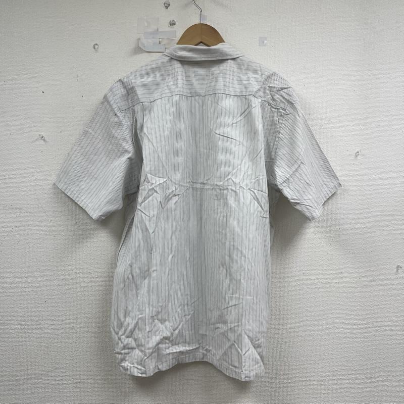エクストララージ XLARGE シャツ、ブラウス 半袖 刺繍 ストライプ シャツ ビッグ シルエット 半袖 M 白 / ホワイト / white メンズ USED 古着 中古 50156917