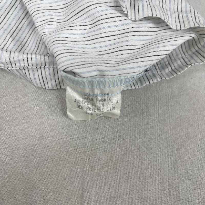 エクストララージ XLARGE シャツ、ブラウス 半袖 刺繍 ストライプ シャツ ビッグ シルエット 半袖 M 白 / ホワイト / white メンズ USED 古着 中古 50156917