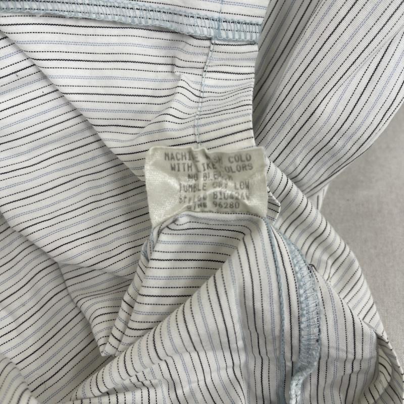 エクストララージ XLARGE シャツ、ブラウス 半袖 刺繍 ストライプ シャツ ビッグ シルエット 半袖 M 白 / ホワイト / white メンズ USED 古着 中古 50156917