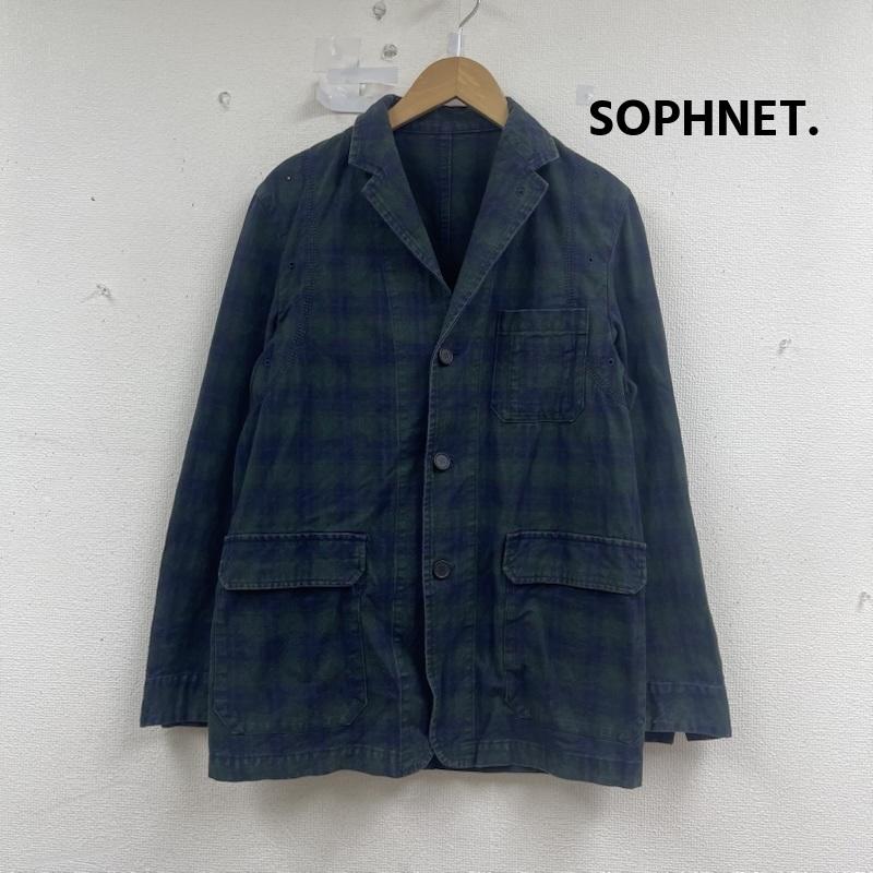 ソフネット SOPHNET. ジャケット、上着 ジャンパー、ブルゾン シャツ ジャケット アウター タータン チェック柄 長袖 S 緑 / グリーン / green メンズ USED 古着 中古 50156920