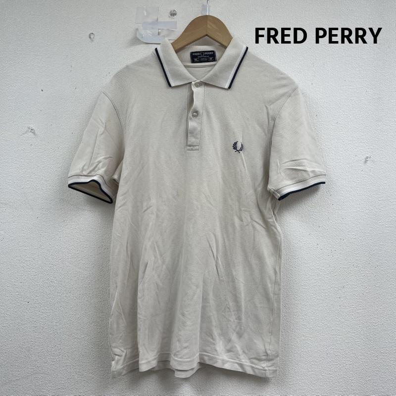 フレッドペリー FRED PERRY ポロシャツ 半袖 イギリス製 SHIRT ツインティップ ポロ シャツ オフホワイト / オフホワイト / メンズ USED 古着 中古 50156921