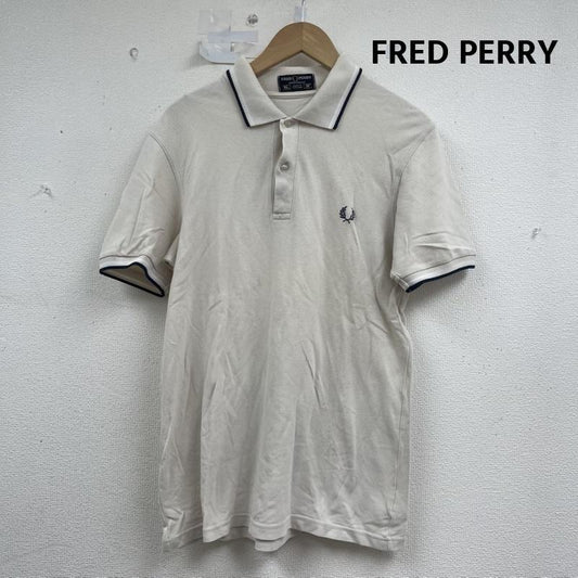 フレッドペリー FRED PERRY ポロシャツ 半袖 イギリス製 SHIRT ツインティップ ポロ シャツ オフホワイト / オフホワイト / メンズ USED 古着 中古 50156921