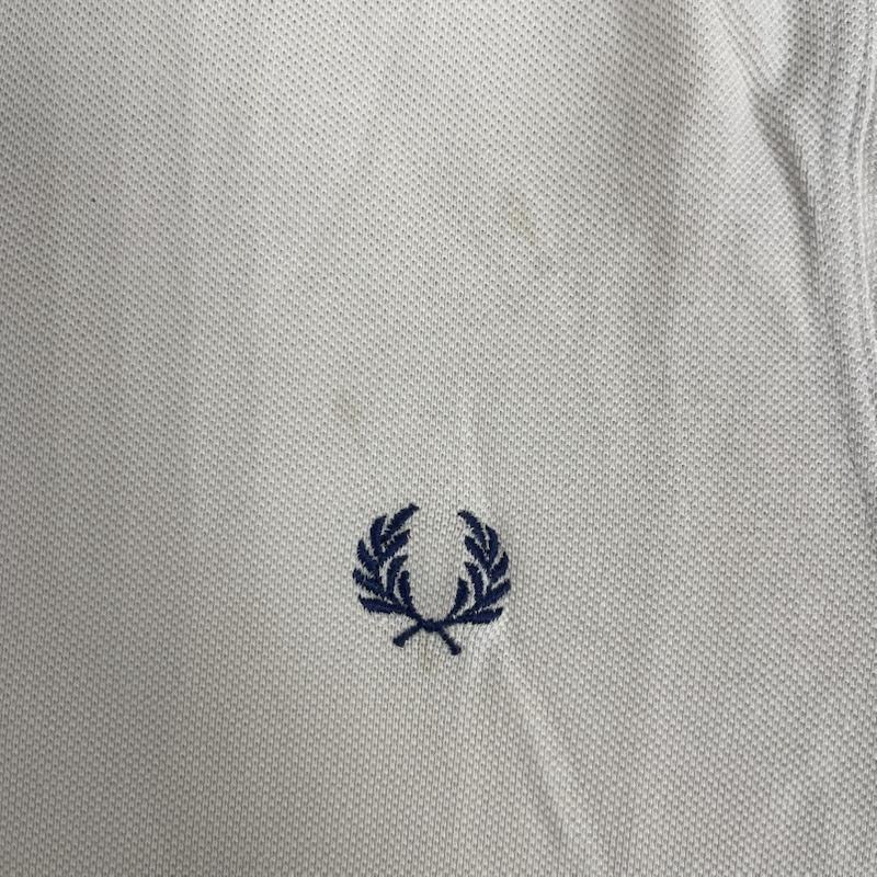 フレッドペリー FRED PERRY ポロシャツ 半袖 イギリス製 SHIRT ツインティップ ポロ シャツ オフホワイト / オフホワイト / メンズ USED 古着 中古 50156921